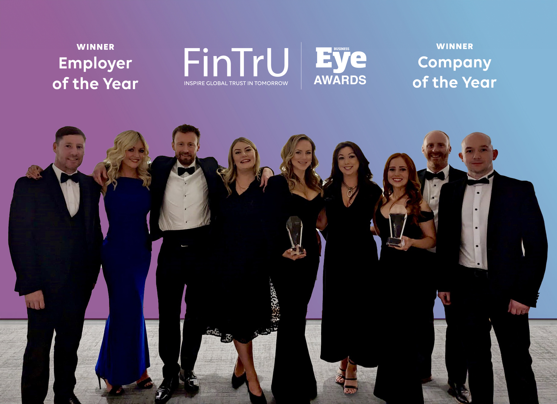 FinTrU named Company of the Year and Employer of the Year at the AIB Business Eye Awards 2023 Image